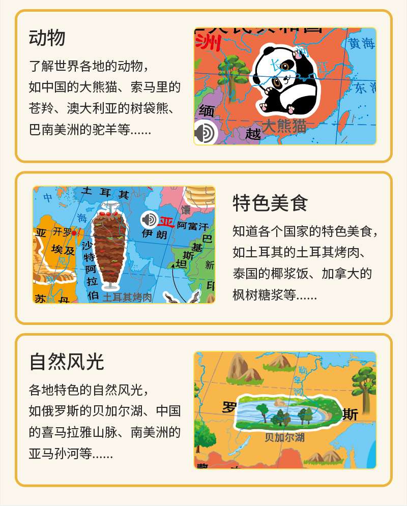 中国有声地图 世界有声地图 有声挂图