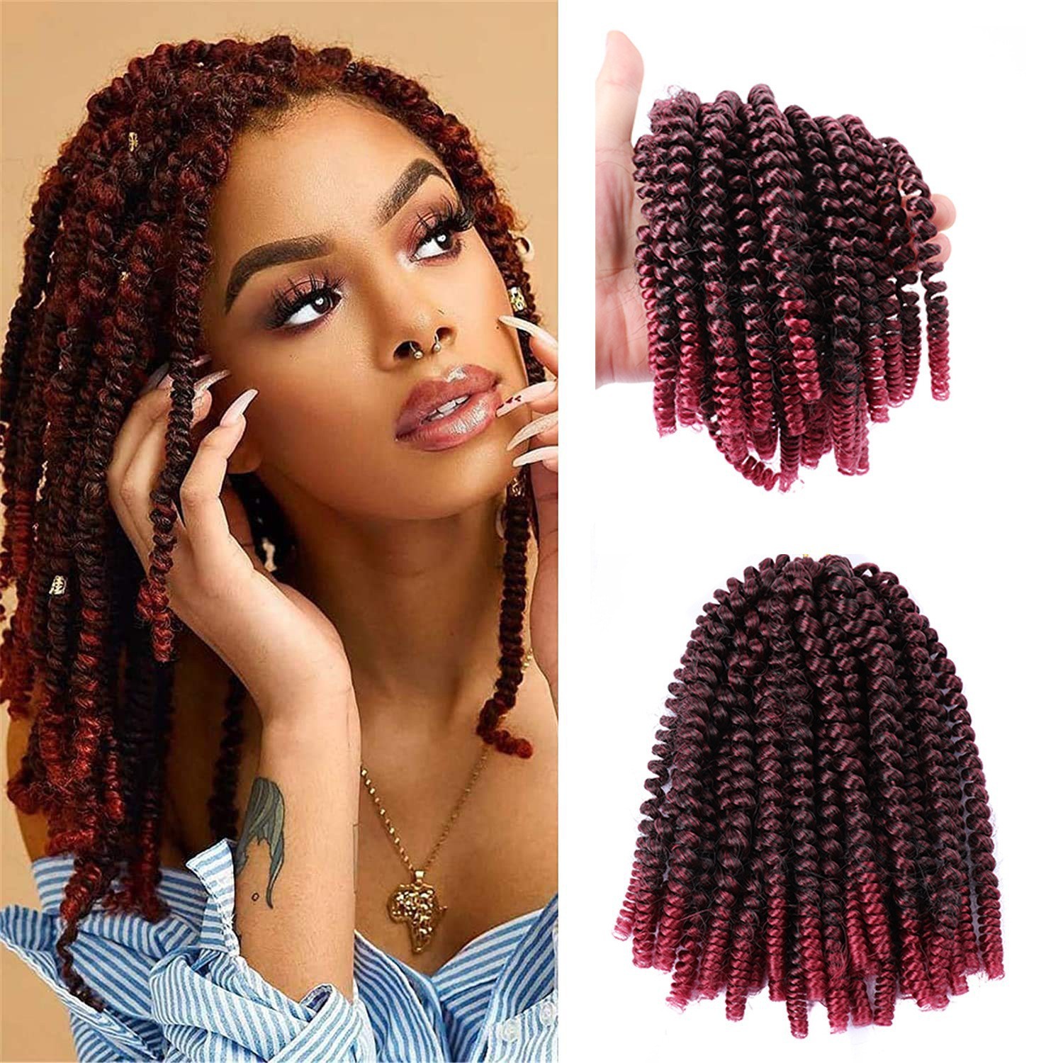 Spring braids, dreadlocks, fashionable women's wigs, African dreadlocks, spring twist braids, wig wholesale, short dreadlocks