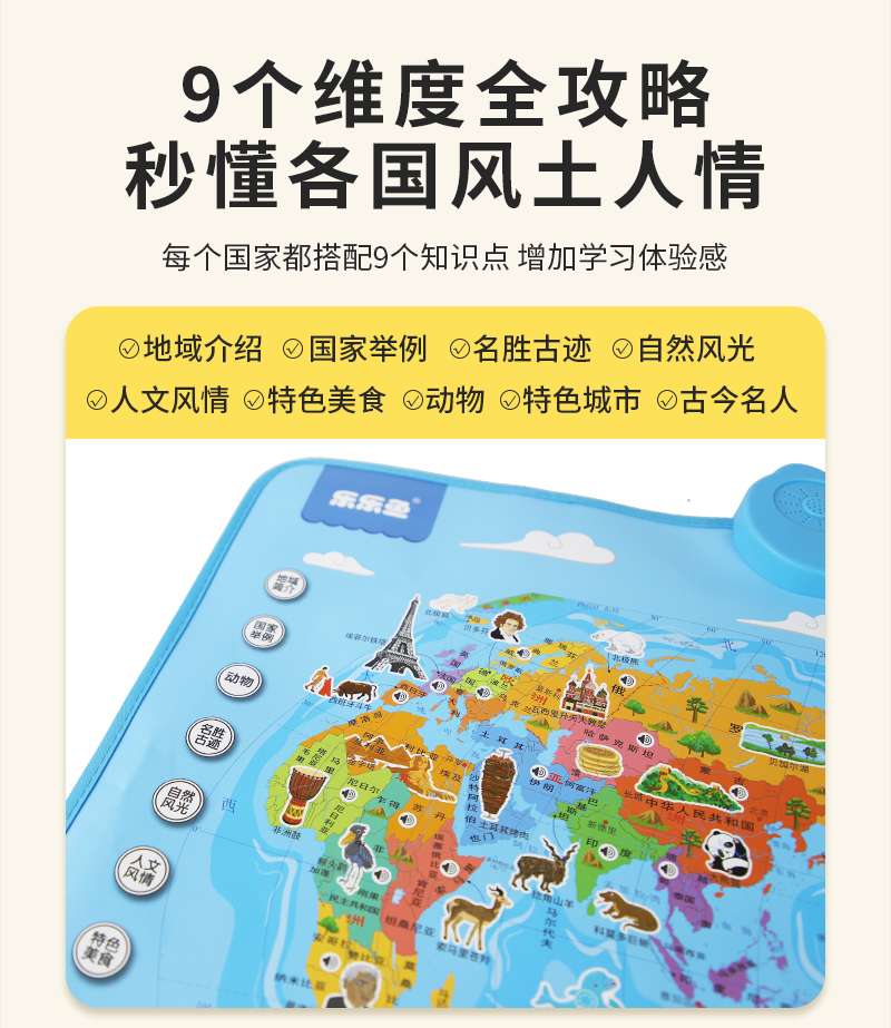 中国有声地图 世界有声地图 有声挂图