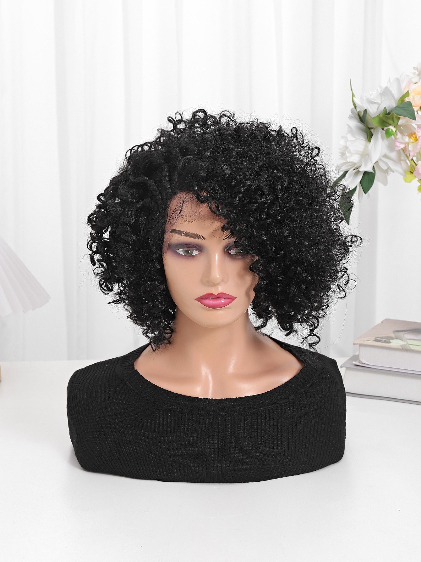 13*4 front lace wig explosion head manufacturer for Europe, America and Africa, direct hair in stock Specification image