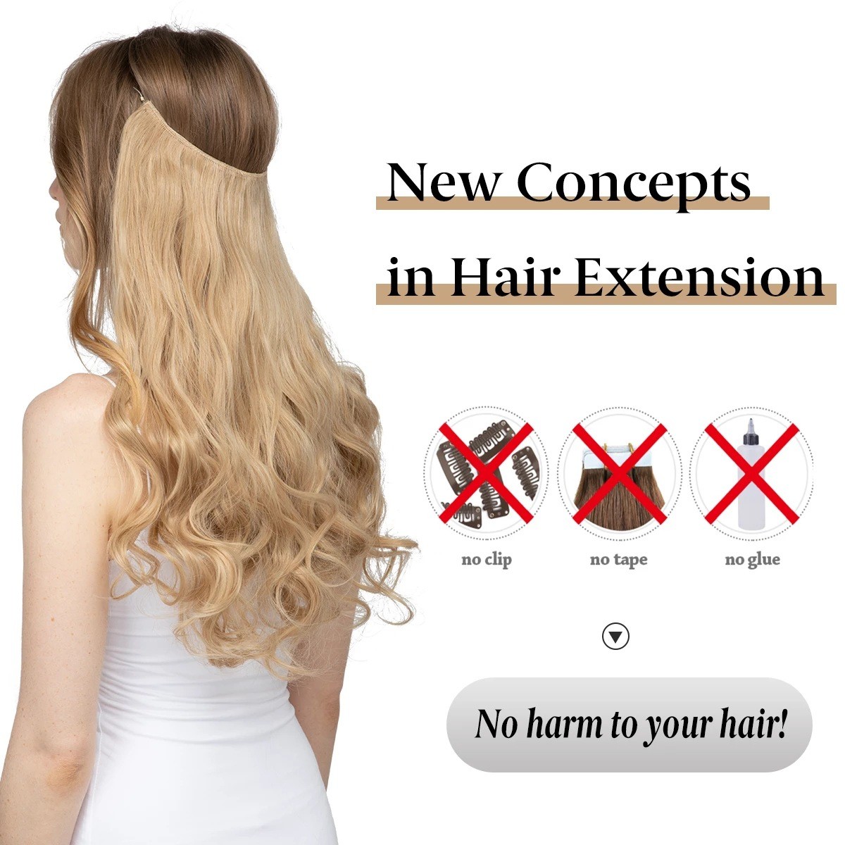 SARLA europa y los Estados Unidos peluca de la línea de pesca de las mujeres extensiones de cabello de comercio exterior fibra química mate alta temperatura largo de seda rizado pelo peluca