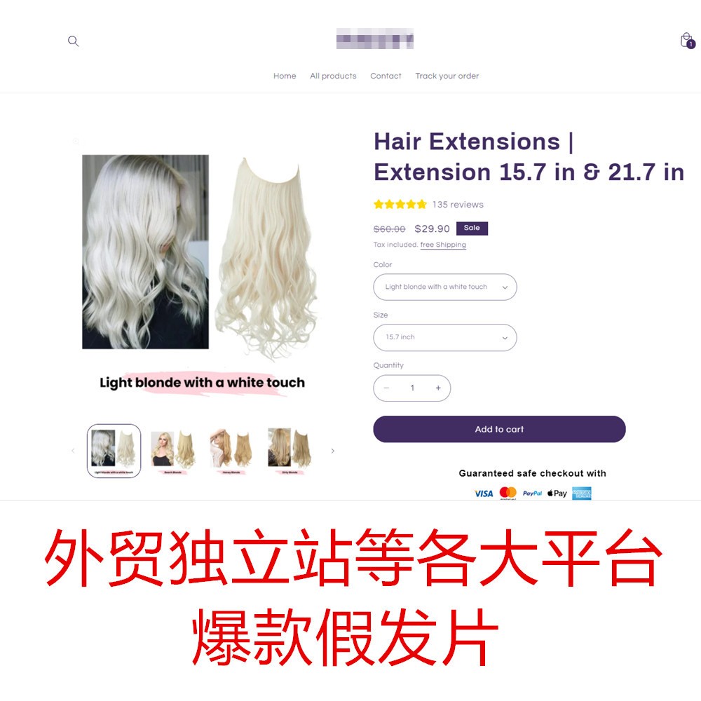 SARLA European and American wig pieces, women's fishing line hair extension pieces, foreign trade chemical fiber matte high-temperature filament long curly hair wig Application Scenario