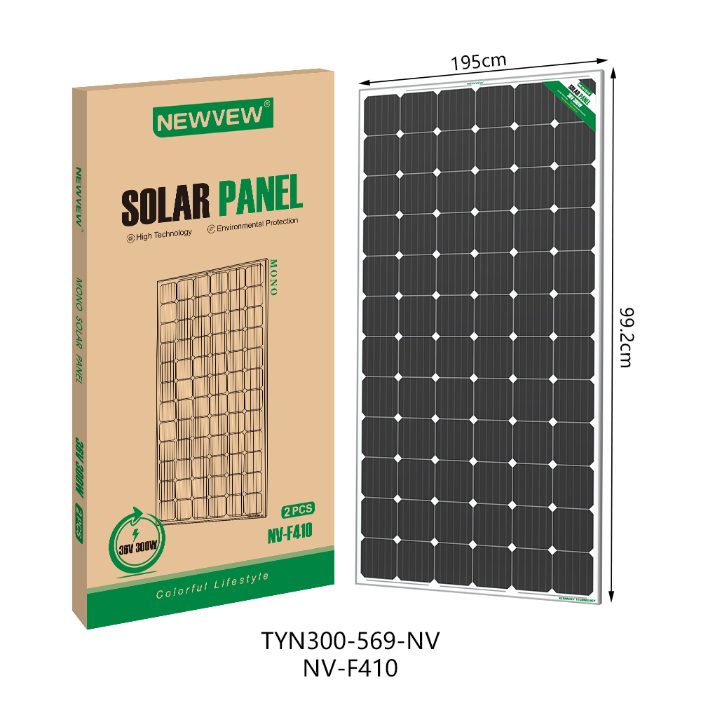 NEWVEW300W/36V单晶太阳能电池板充电板NV-F410