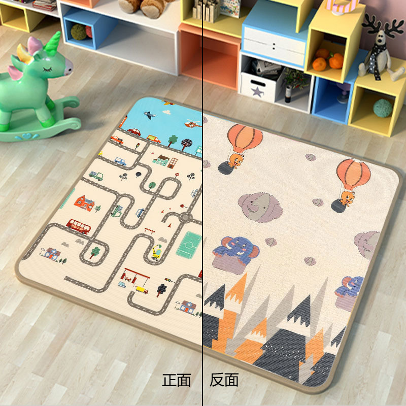 Yiwu Jietai's new 2-centimeter thickened XPE children's crawling mat, baby play mat, crawling mat, and household double-sided mat Item Picture
