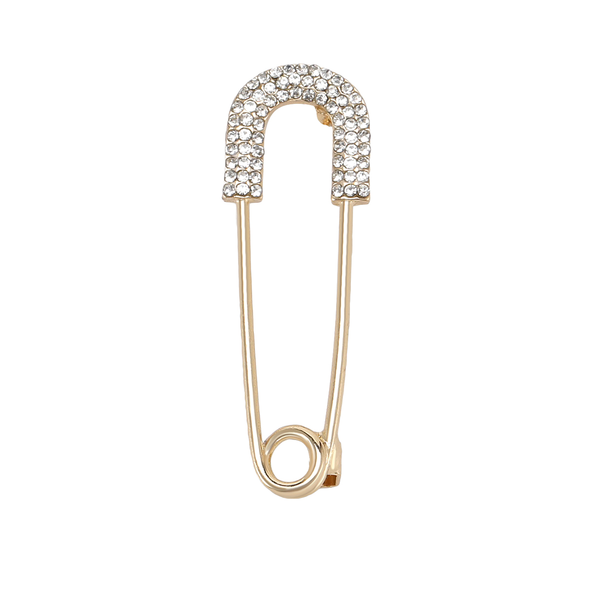 Factory direct sales of creative and light luxury new best-selling water diamond large brooch, stainless steel brooch, anti-glare, light luxury creative retro brooch, simple and fashionable accessory brooch Item Picture