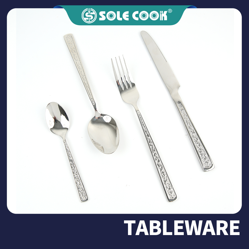 sole cook传统工艺精美SC-812系列不锈钢牛排刀叉勺餐具 酒店西餐具刀叉勺子套装