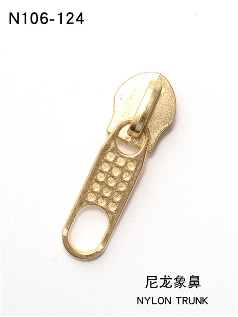 10#象鼻头尼龙圆点花样片拉链头箱包鞋服被套拉链头批发定制  