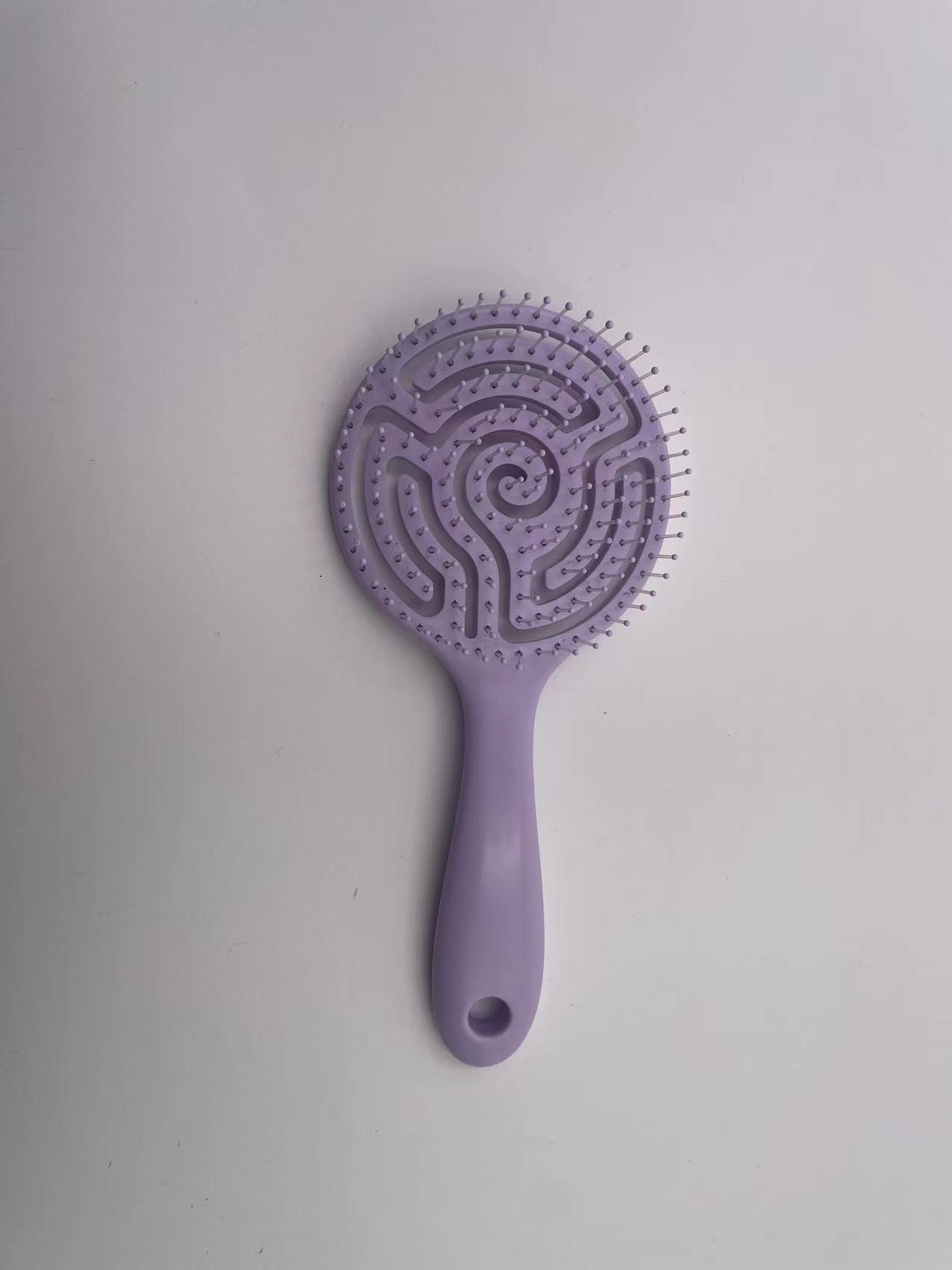 棒棒糖型美发塑料头梳：塑料梳美发梳发刷扁梳头梳