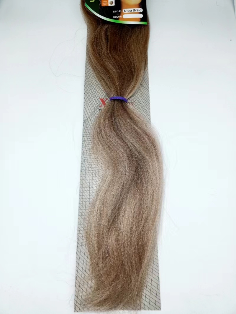 Factory chemical fiber large braid black person braid wig for export, European and American golden wig Application Scenario