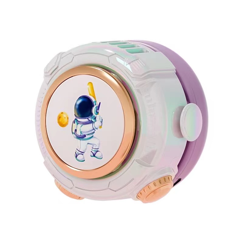 Mini fan USB charging, children and students style neck-hanging toy, trendy bladeless fan for boys and girls details Picture
