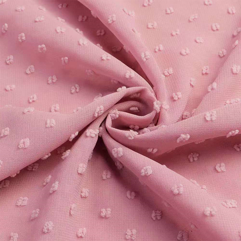 剪花雪纺/中毛球/提花白底实物图