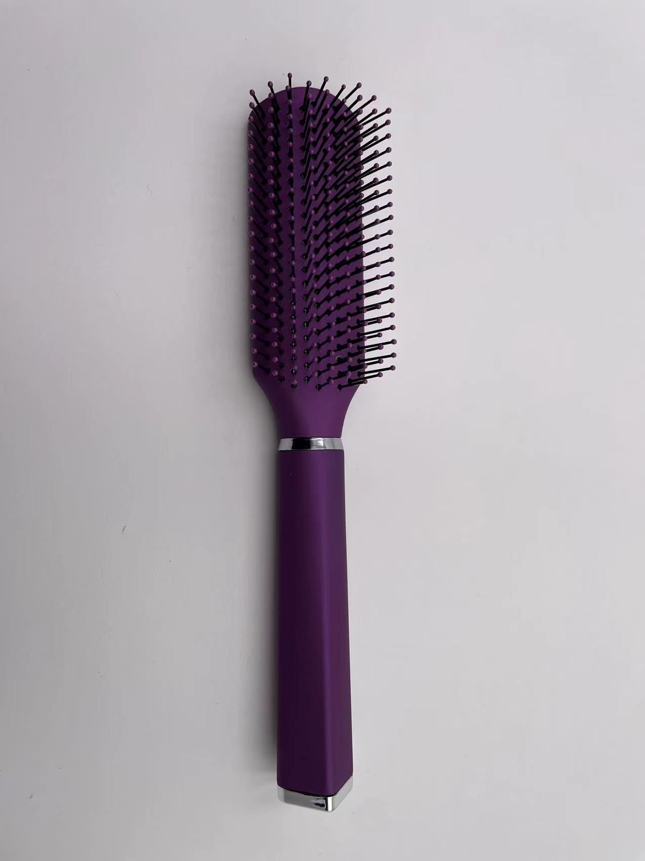 经典款，彩色弹性漆，美发塑料头梳：塑料梳美发梳发刷扁梳头梳