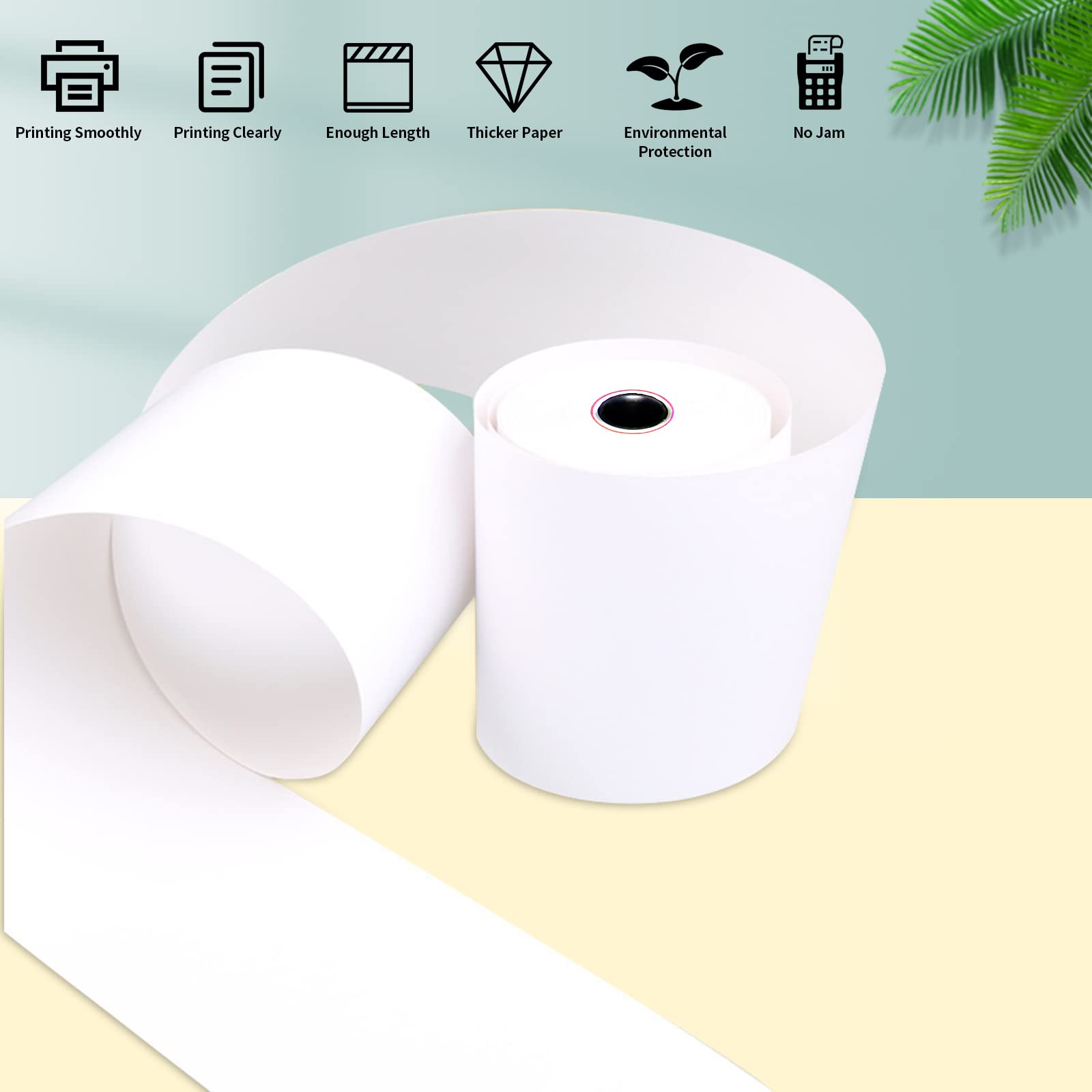80x80mm Thermal cash register paper, 30 rolls of thermal printing paper, receipt paper, bill cash register paper, thermal cash register paper, POS machine receipt paper, thermal cash register paper Application Scenario
