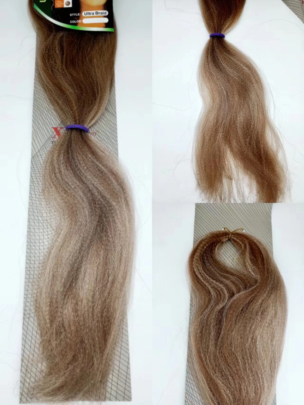 Fábrica de fibra química trenzas grandes trenzas negras pelucas trenzas comercio exterior europa y Estados Unidos rubia peluca