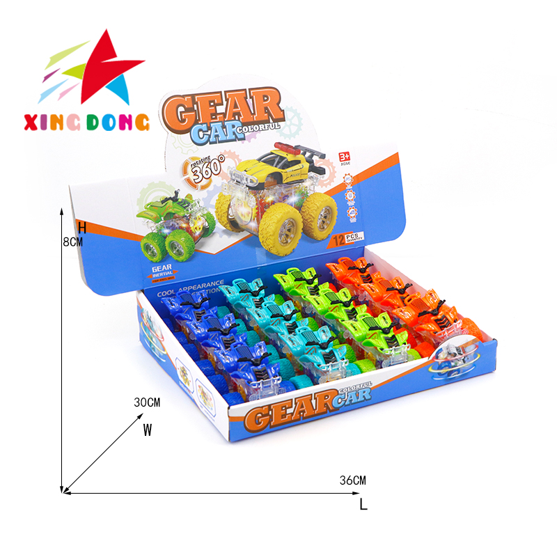 Children's toys: Colorful four-wheel drive inertial stunt beach buggy, colorful roller coaster Item Picture