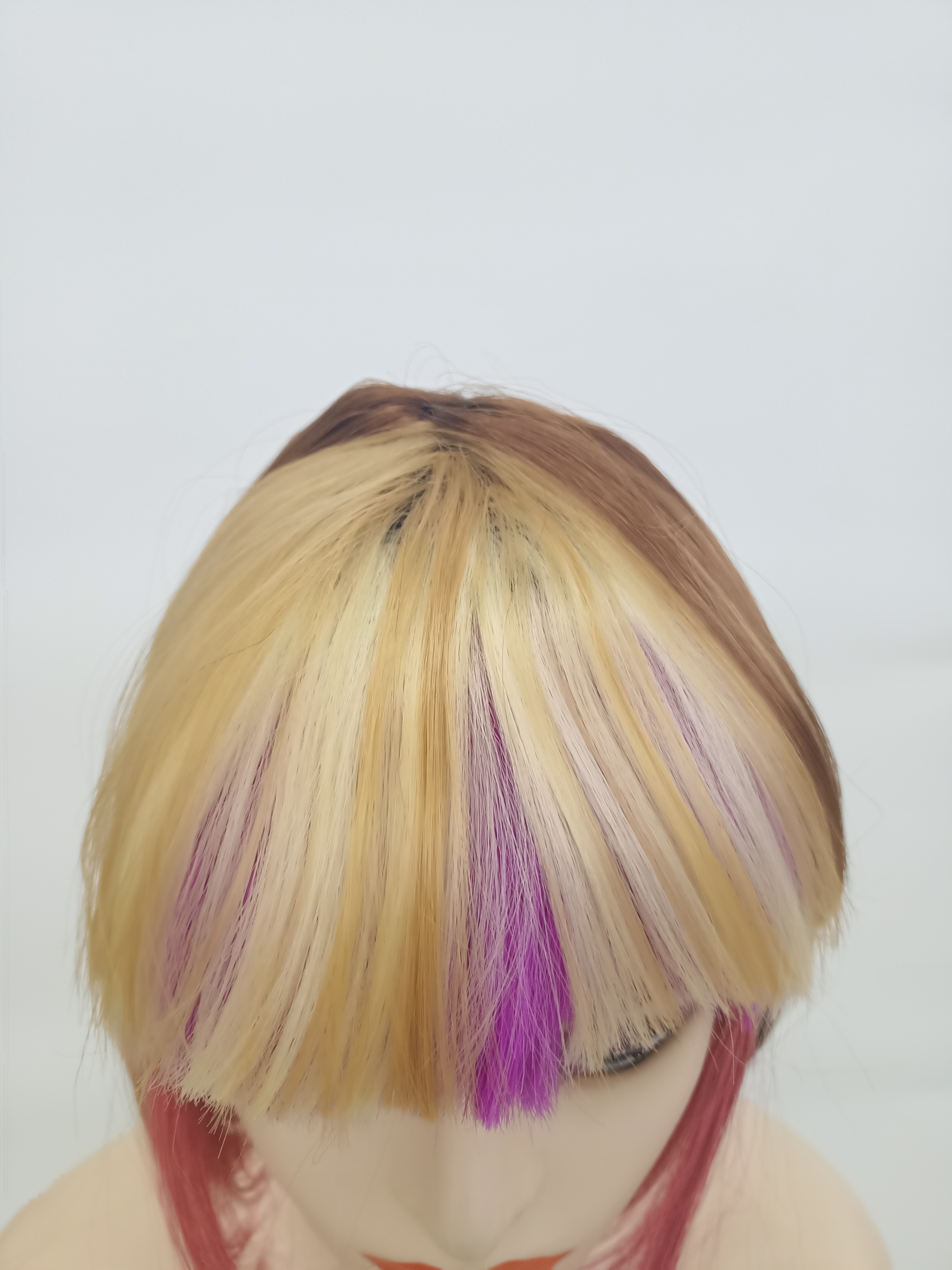 Peluca mujer bobble suave reducción edad multicolor todo el conjunto Application Scenario