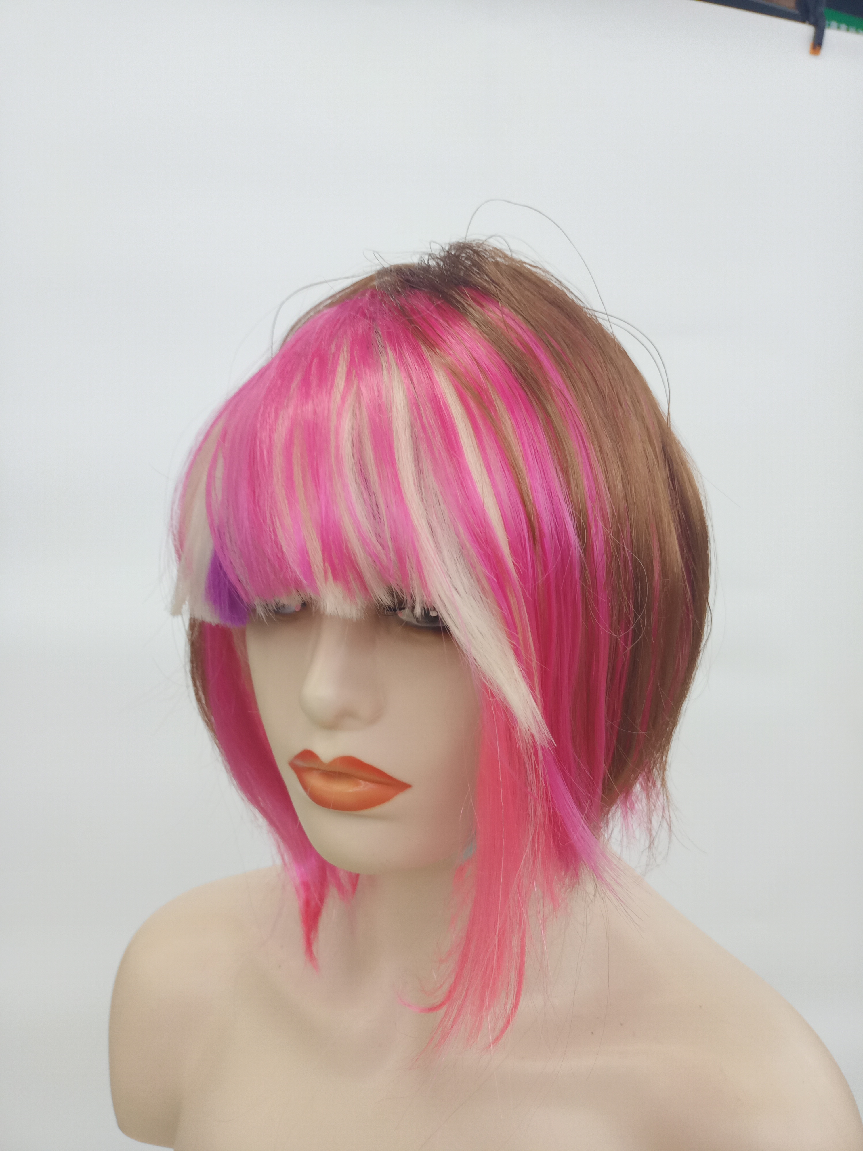 Peluca mujer bobble suave reducción edad multicolor todo el conjunto details Picture