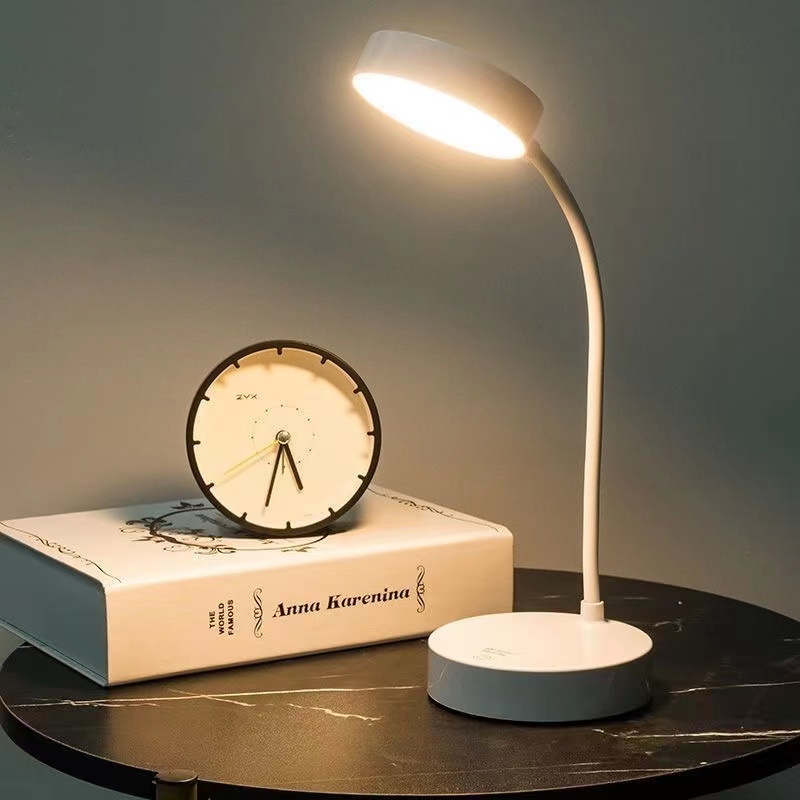 Dual-purpose LED eye-protecting desk lamp with 18650 lithium battery, detachable, mini desk lamp for student dormitories Specification image