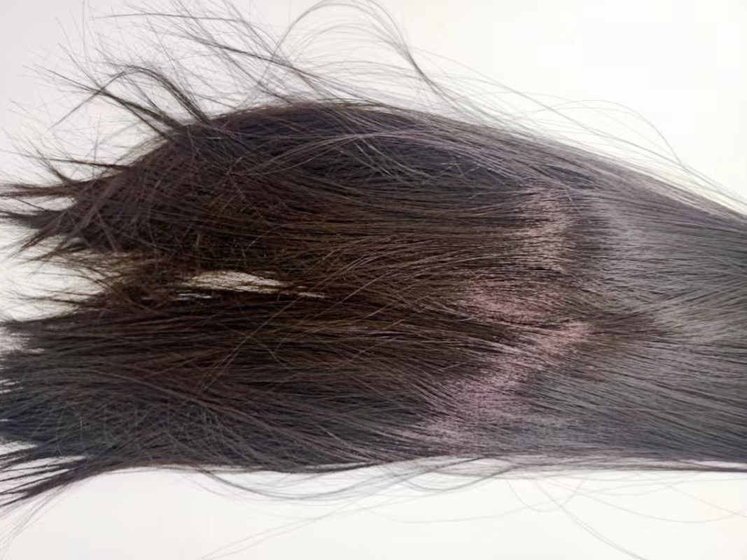 Negro peluca mujer pelo largo picks degradado invisible natural one piece recto corto extensiones colgantes orejas tinte Specification image