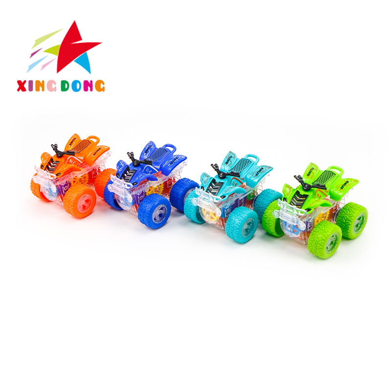 Children's toys: Colorful four-wheel drive inertial stunt beach buggy, colorful roller coaster Specification image