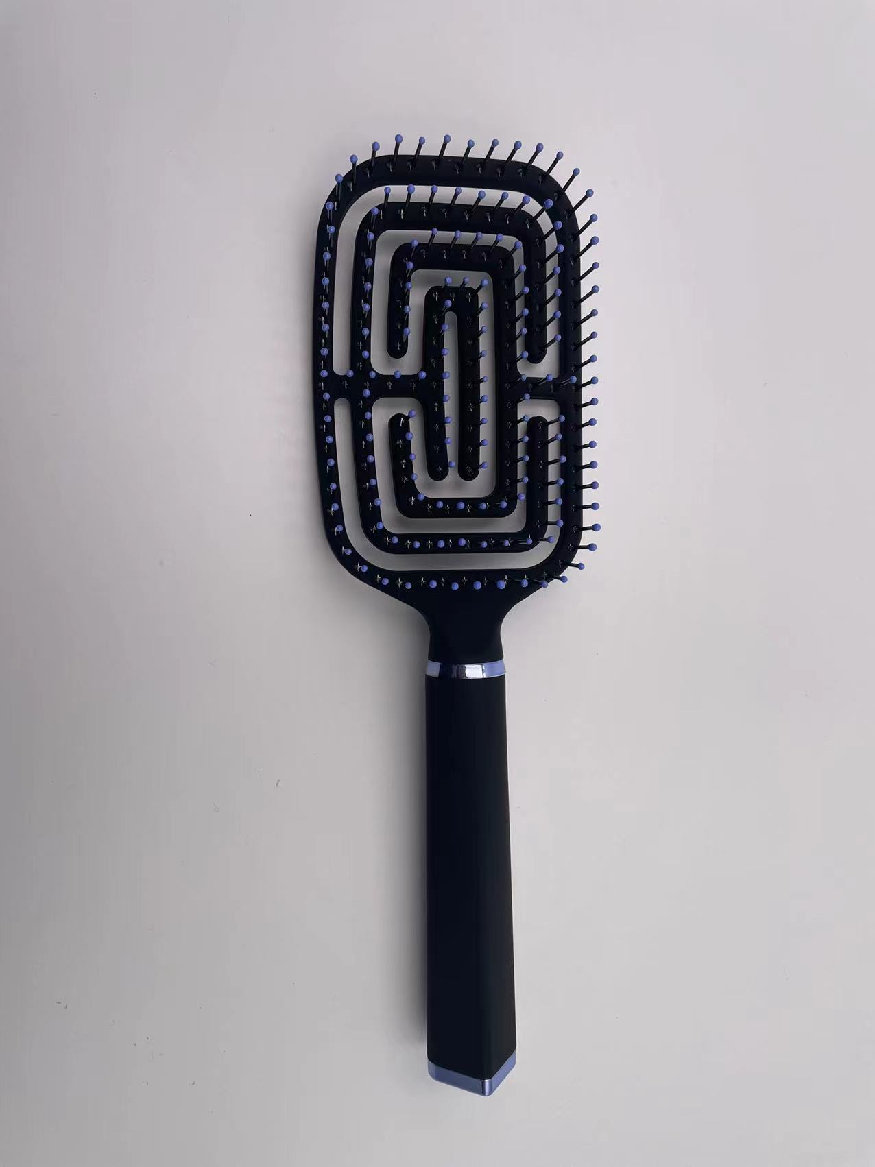 新款头梳，黑弹效果美发塑料头梳，塑料梳美发梳发刷扁梳头梳