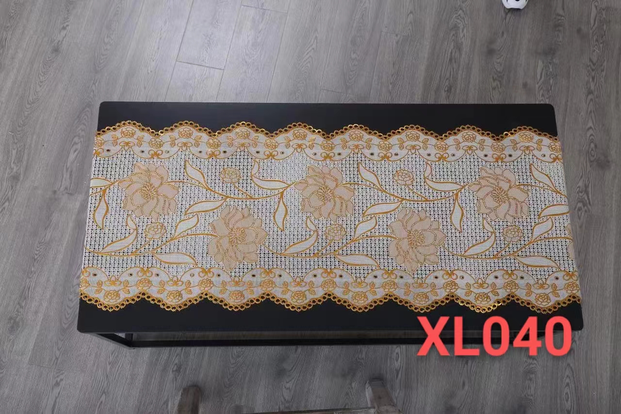 桌布/丝绒桌布/印花透明台布/落水毛/桌旗欧式白底实物图