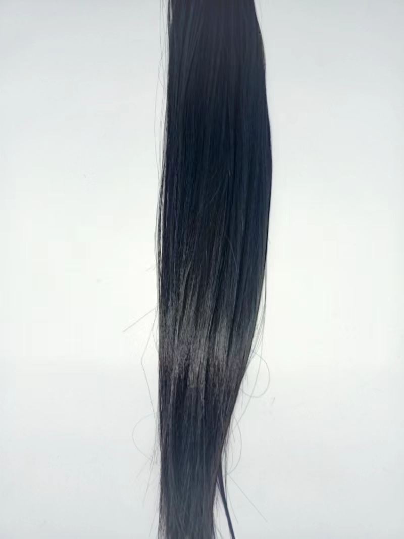 Negro peluca mujer pelo largo picks degradado invisible natural one piece recto corto extensiones colgantes orejas tinte details Picture