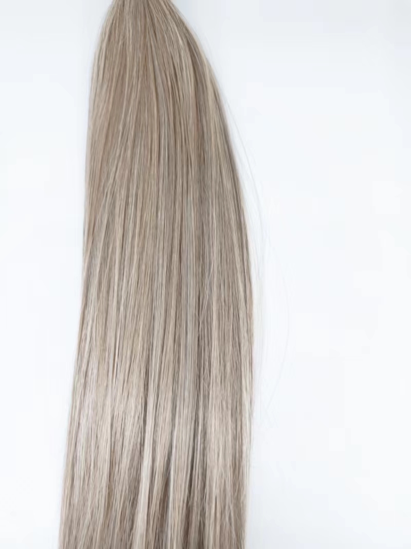 seamless weft mono liso weft blanco extensiones de cabello de una sola capa pelo de cinta de américa y europa details Picture