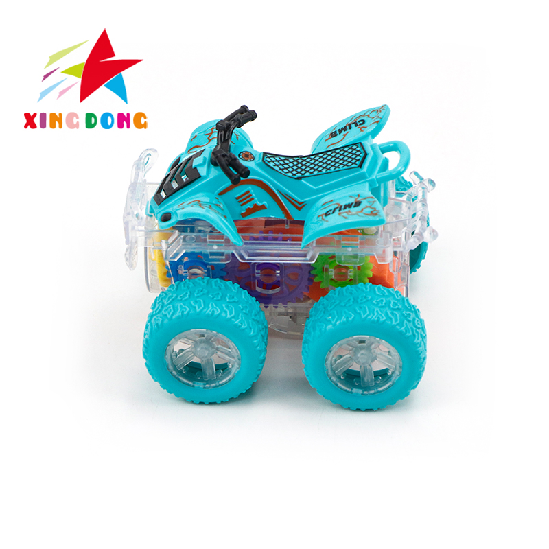 Children's toys: Colorful four-wheel drive inertial stunt beach buggy, colorful roller coaster details Picture
