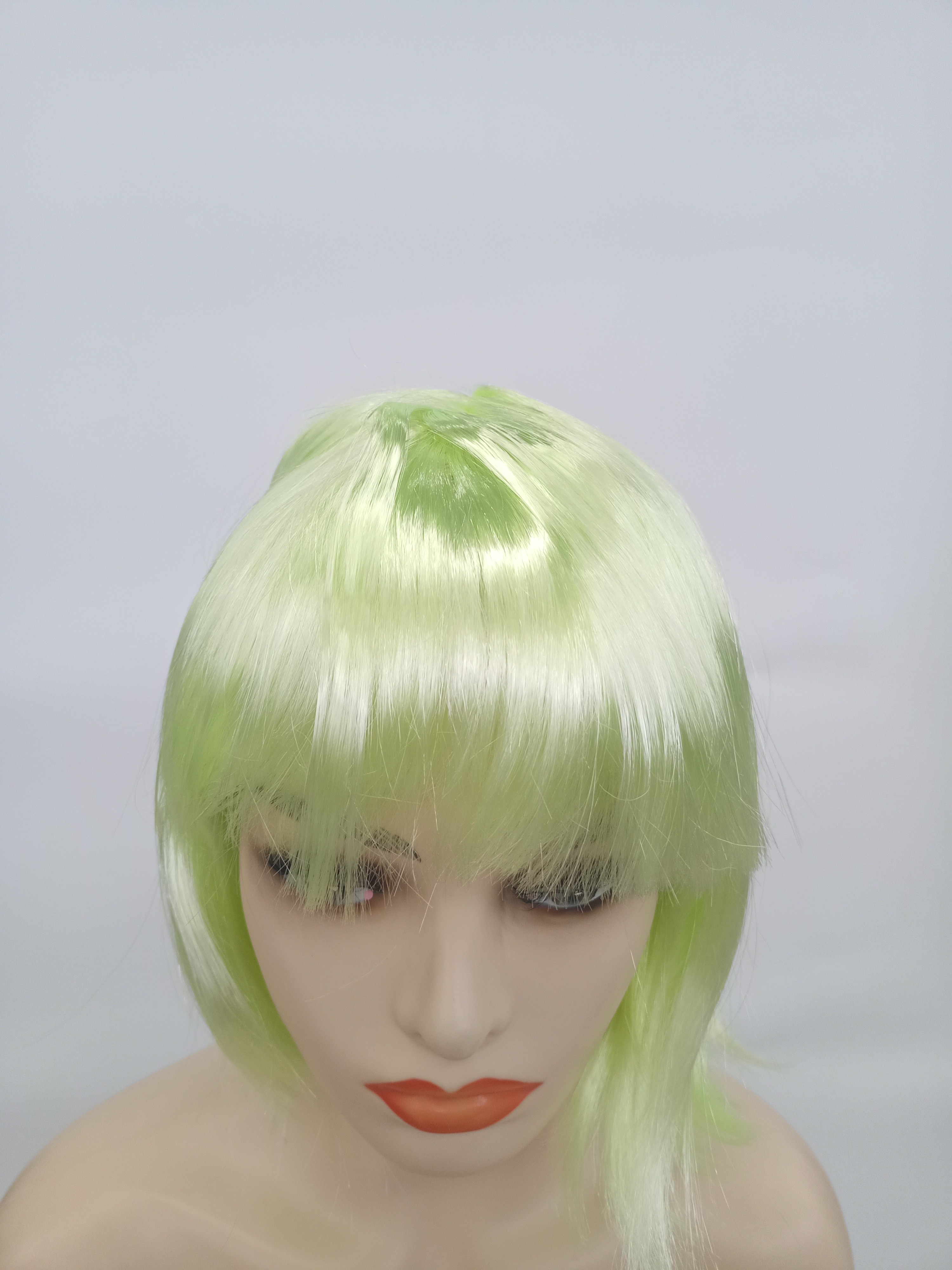 Linda peluca mujer bobble suave reducción de edad todo el conjunto Application Scenario