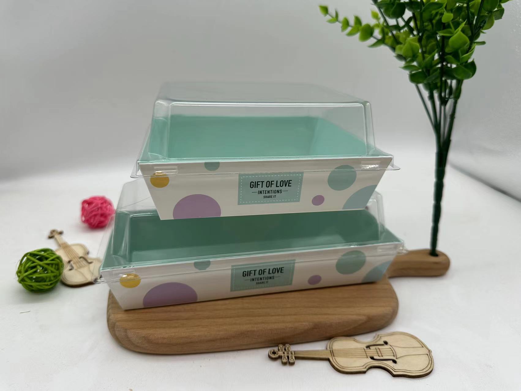 长方形纸塑盒/正方形纸塑盒/食品包装盒产品图