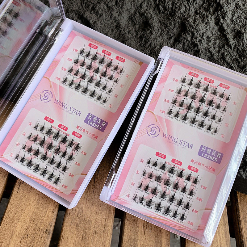 小恶魔/白月光/假睫毛/分段式/懒人三部曲白底实物图