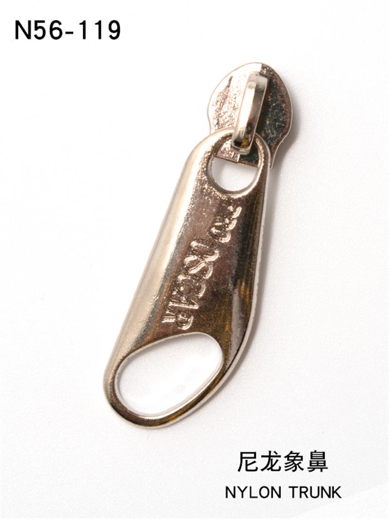 5#尼龙刻英文字母厚板花样片拉链头箱包鞋服被套拉链头批发定制