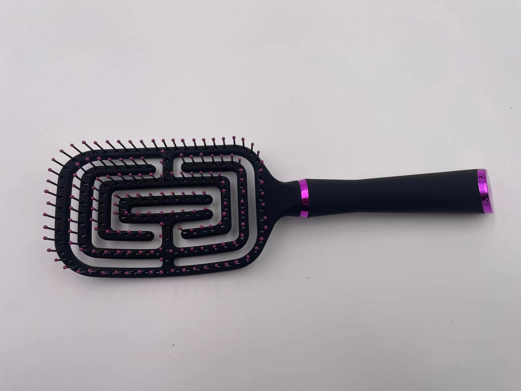 新款梳头喷黑弹，美发塑料头梳，塑料梳美发梳发刷扁梳头梳