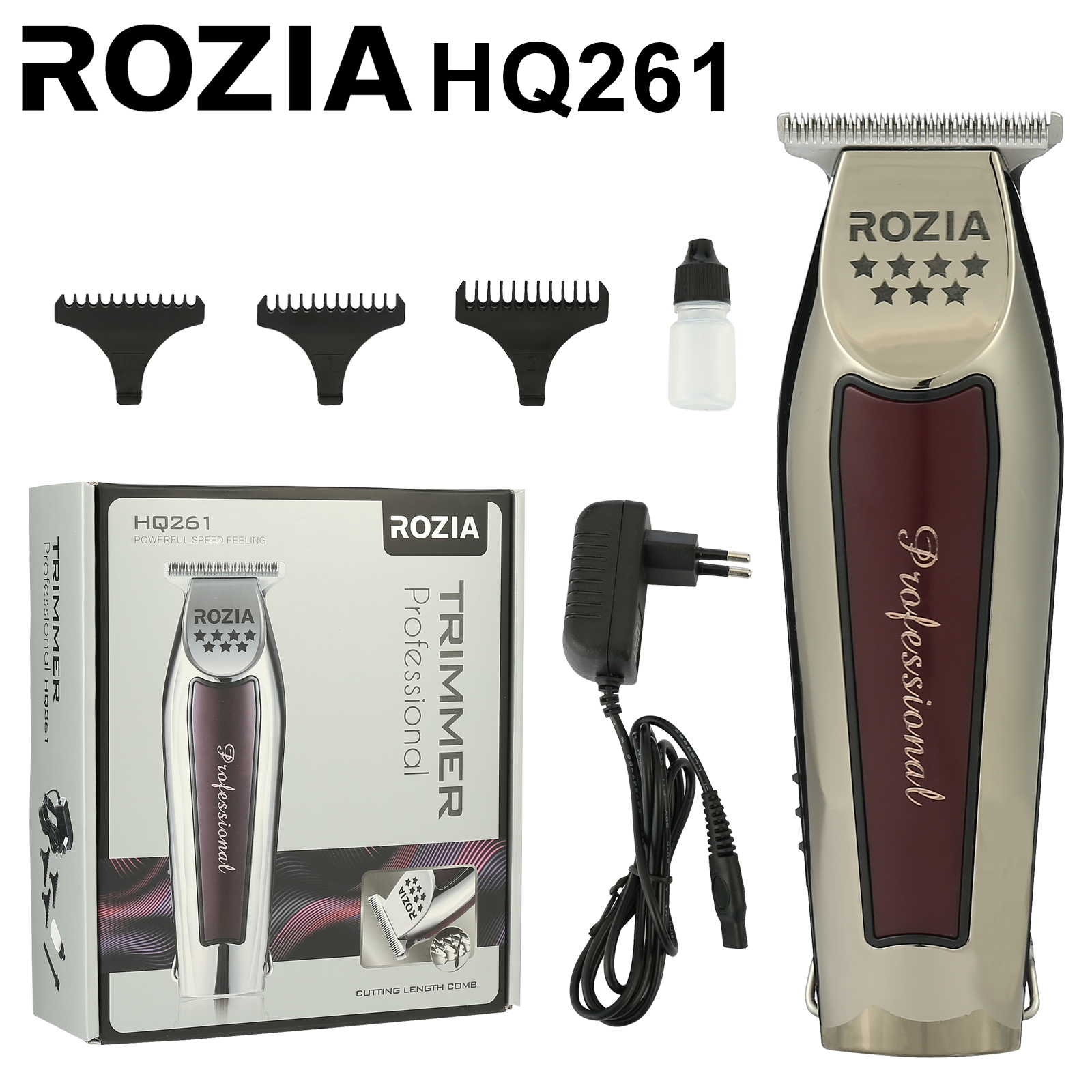 ROZIA Professional Hair clipper, oil clipper HQ261