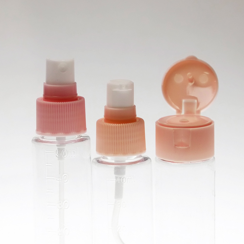 Travel sub-bottle PVC box cosmetic bottle 6-piece set spray press cream travel set plastic sub-bottle detail image 8