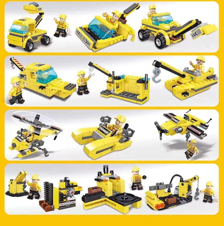 Zhengbo Building Block Crane, hoist and engineering Vehicle series models, adult high-difficulty boys' assembly toys, educational Specification image