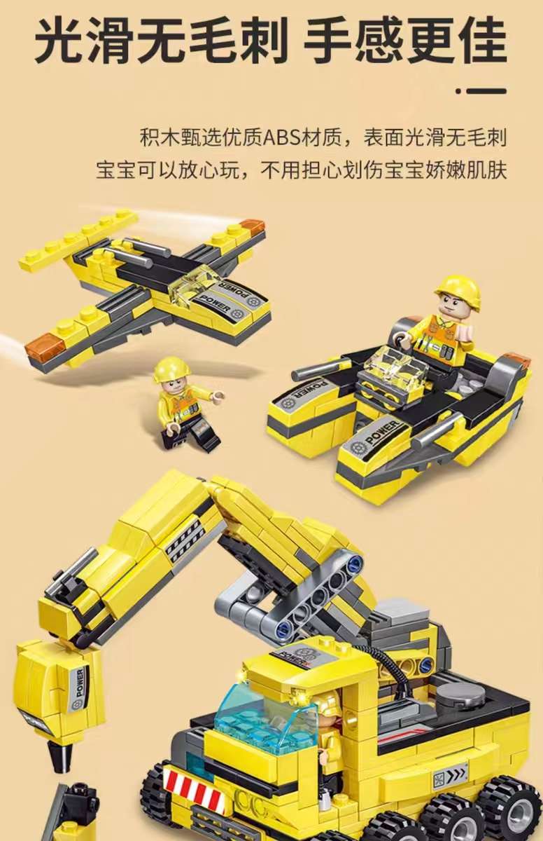 Zhengbo Building Block Crane, hoist and engineering Vehicle series models, adult high-difficulty boys' assembly toys, educational Application Scenario