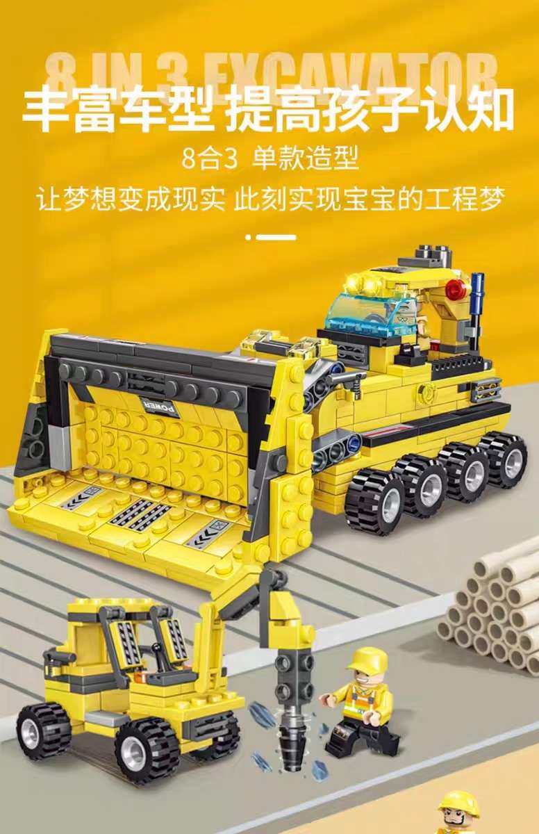 Zhengbo Building Block Crane, hoist and engineering Vehicle series models, adult high-difficulty boys' assembly toys, educational detail image 10