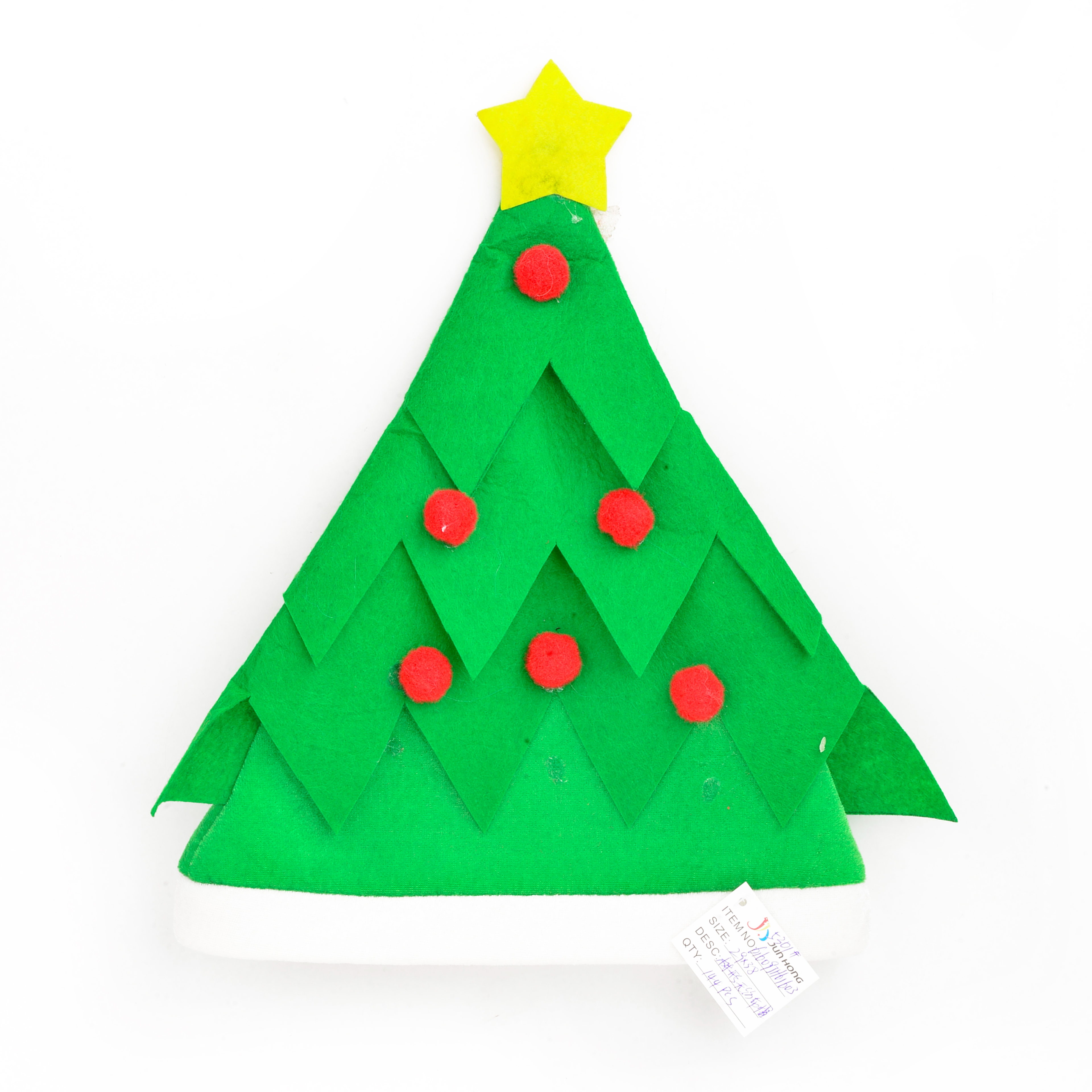 Factory direct sales of Christmas hats, Christmas tree hats, green Christmas outfits Item Picture