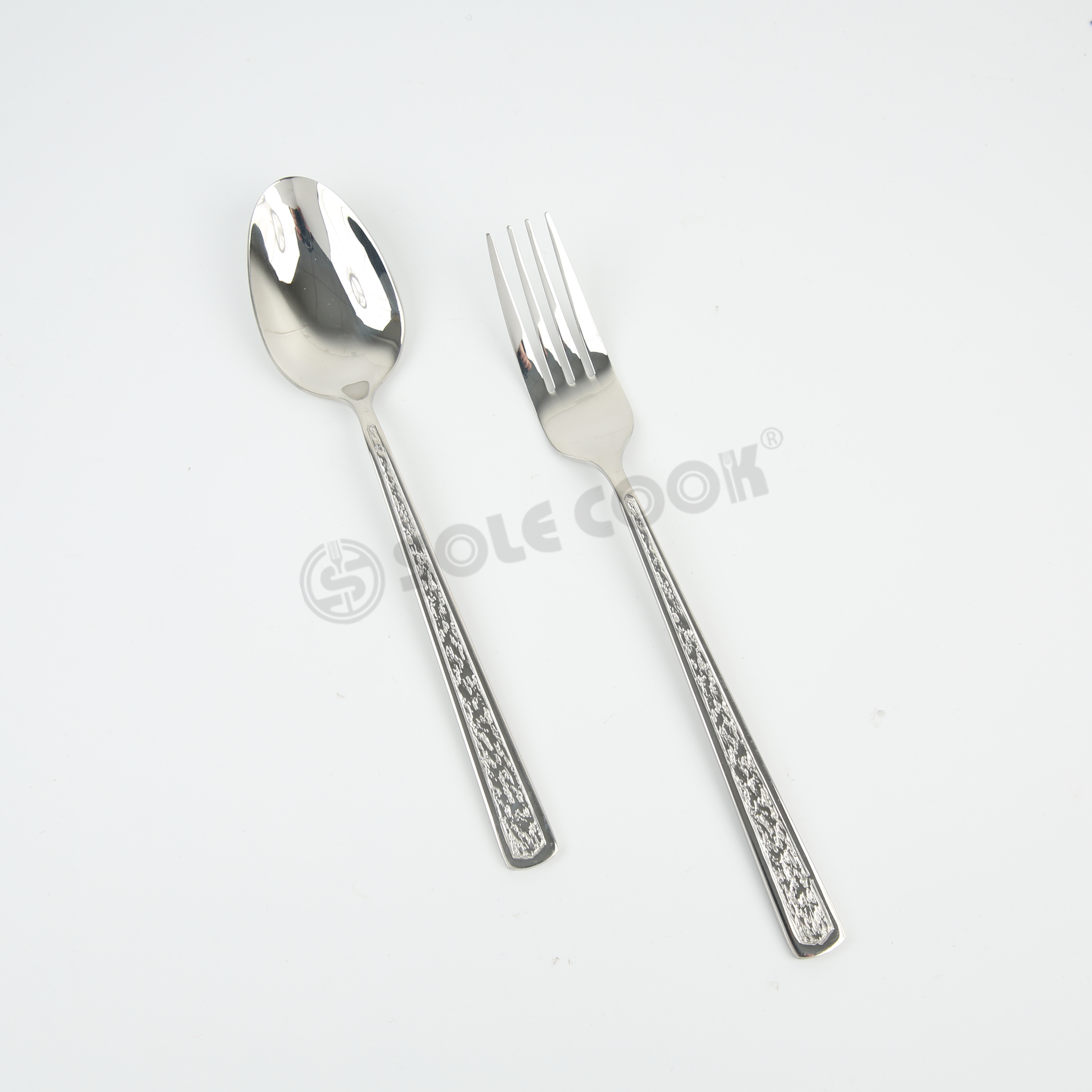 刀叉勺/不锈钢餐具/西餐具/刀叉勺套装/sole cook/牛排刀/酒店西餐具白底实物图