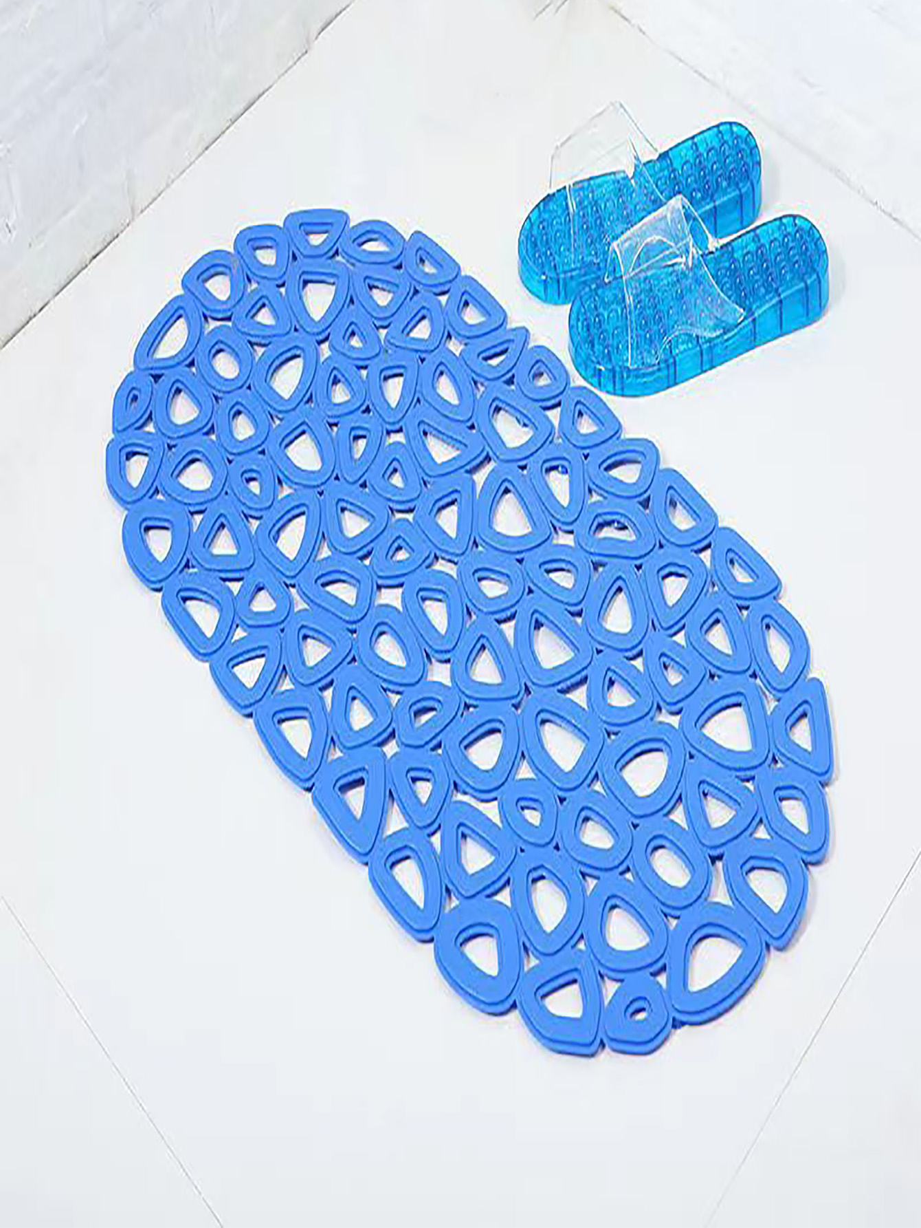 椭圆透明太空石浴室垫洗澡淋浴垫卫生间厕所防水脚垫详情5