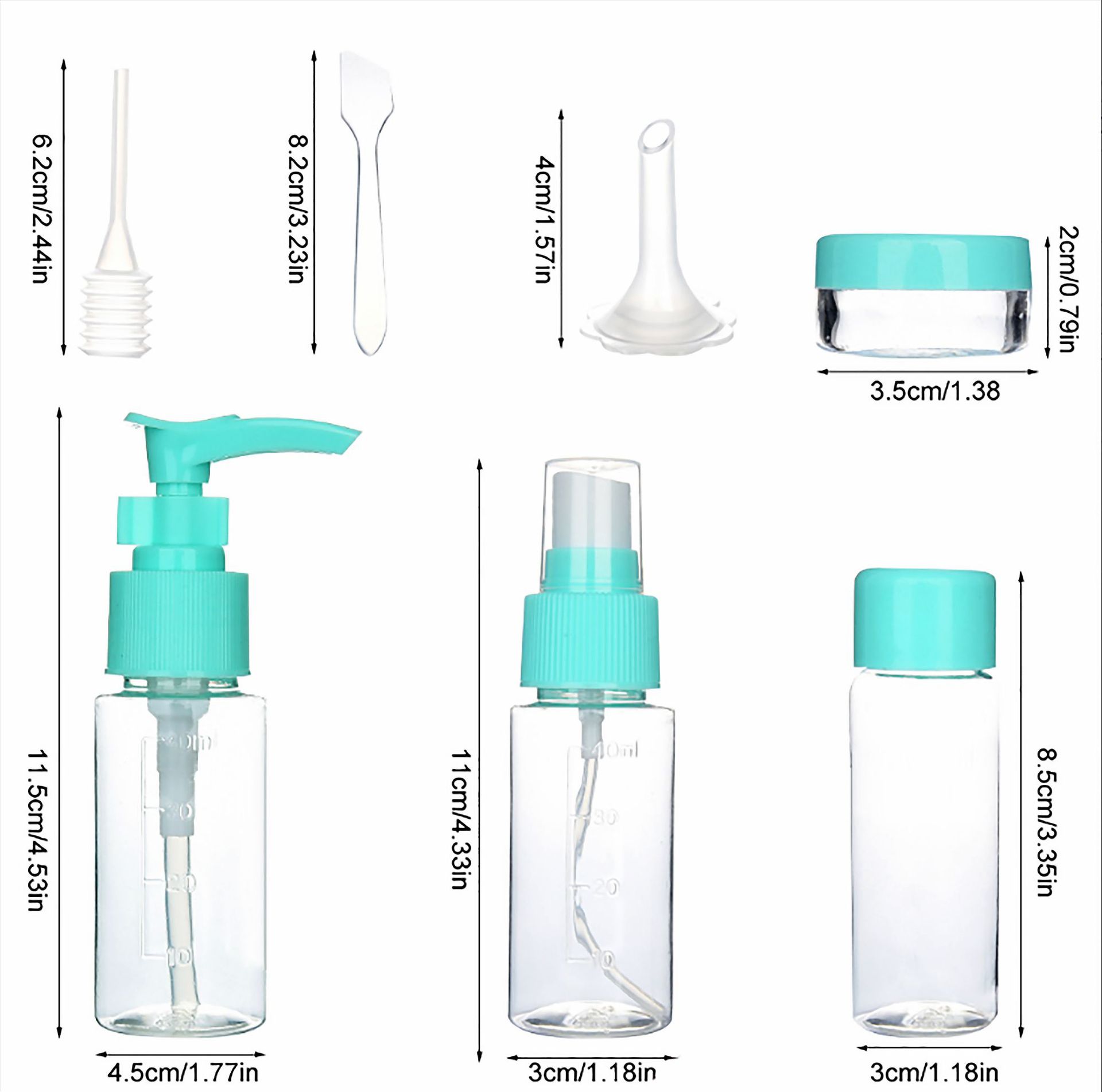 Spray bottle, lotion bottle, cosmetics travel sub-bottle, 11-piece set, cosmetics sub-bottle, PET plastic bottle detail image 12