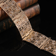 摩洛哥风格个性复古高贵典雅奢华设计感镶钻婚纱婚礼女士腰带