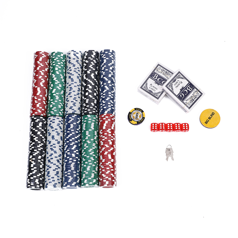 300片筹码铝箱套装德州游戏筹码扑克骰子套装休闲娱乐详情图3