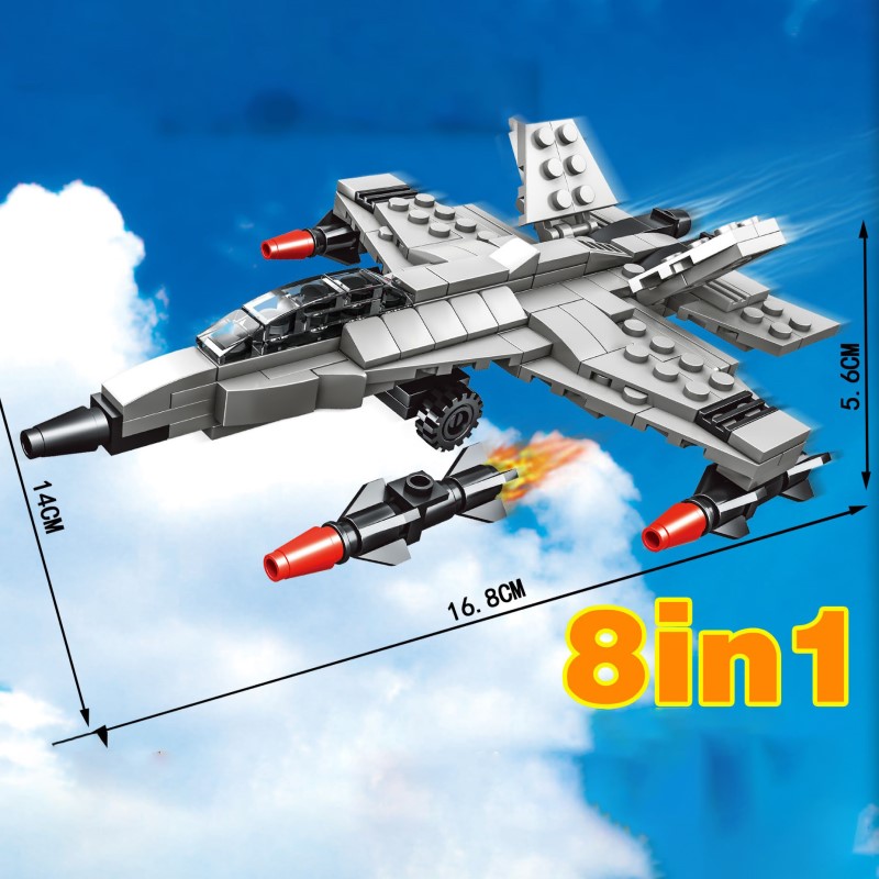 75MM educational building blocks airplane Gacha gift toy game ball Gacha machine gift toy ball Changle 086877 details Picture
