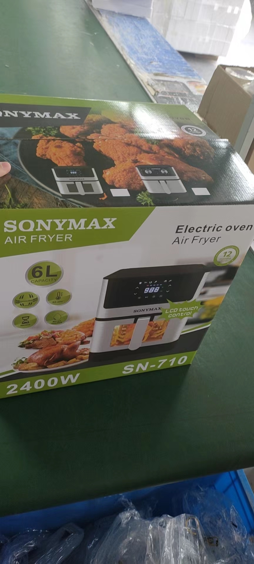 6L touch screen intelligent smokeless electric oil-free energy-saving oven air fryer SN-710