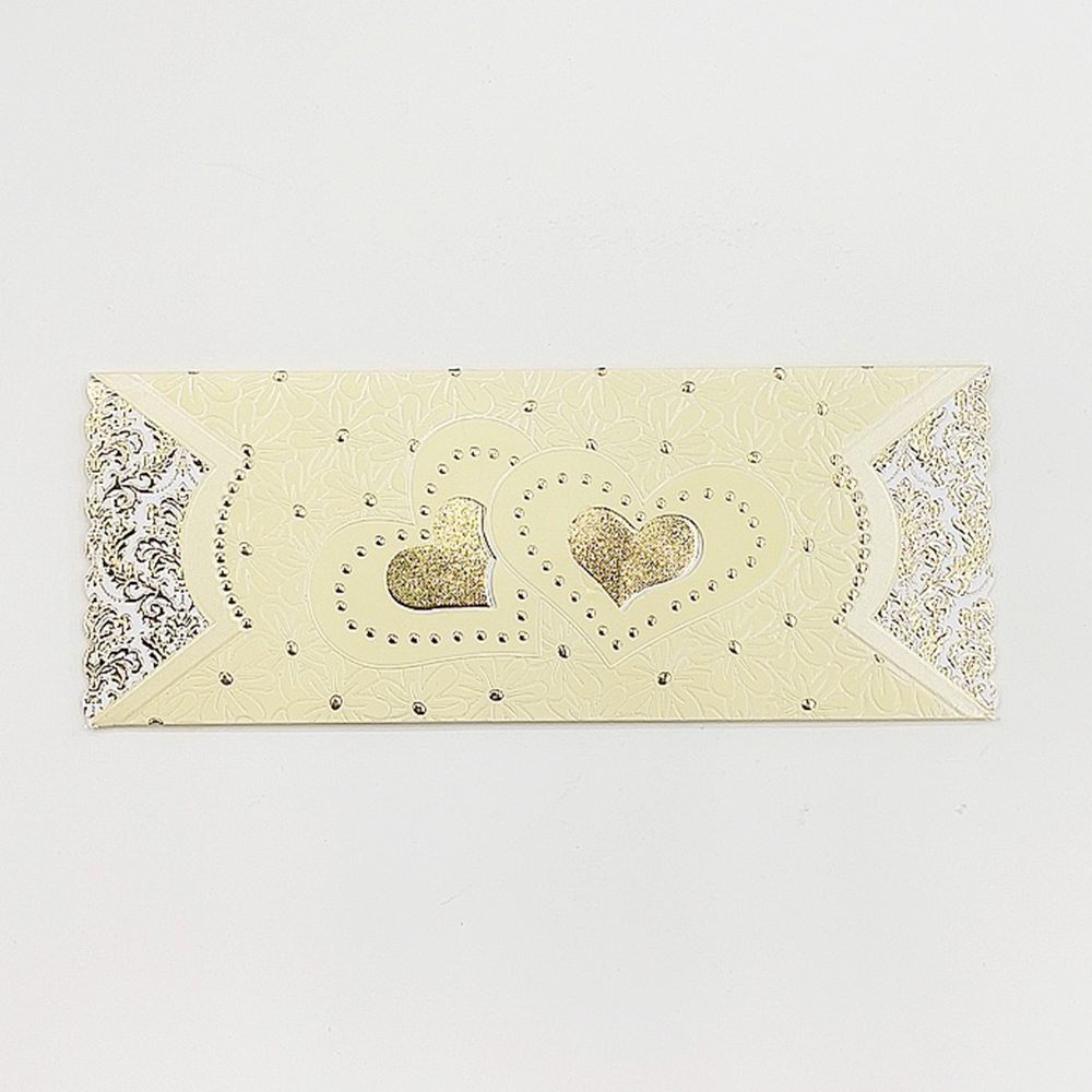 邀请函/请柬/贺卡/双爱心/烫金/糖果色细节图