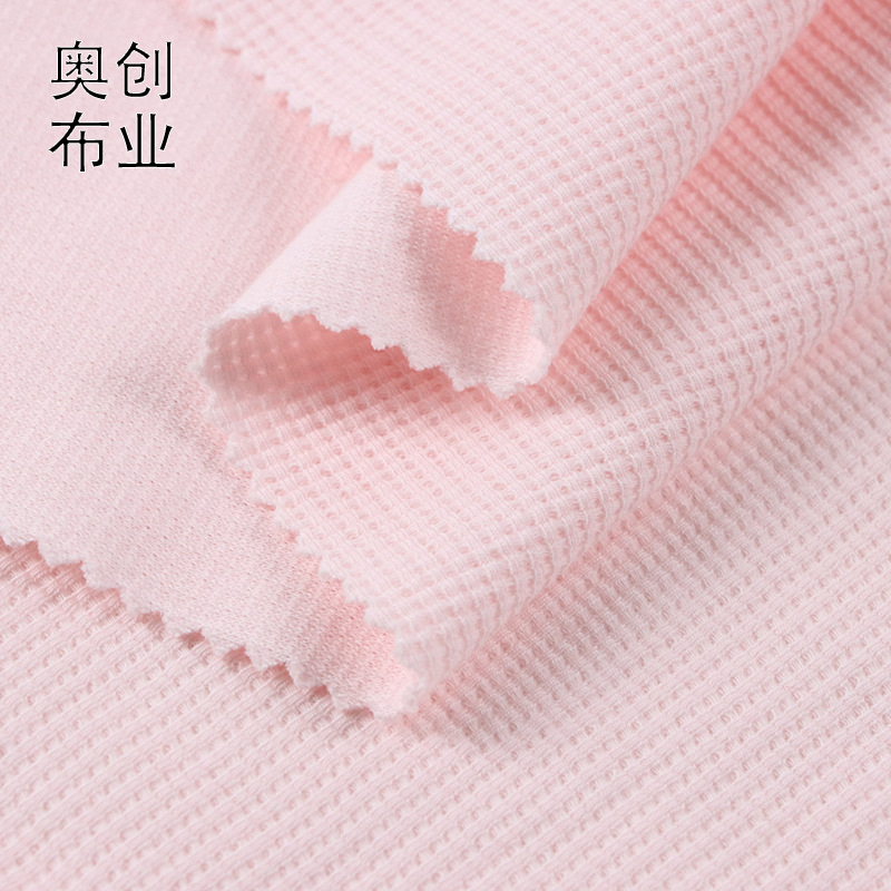 200g Waffle cool silk cotton fabric, Waffle and Teak women's tops, T-shirts, cotton-like fabric clothes, sweatshirts details Picture