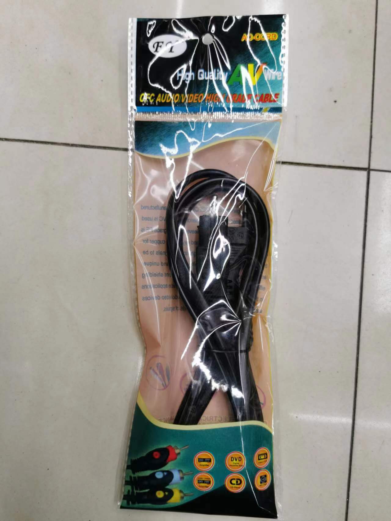 电源线视频线八字尾